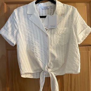 NWT & Other Stories White Button Up Top